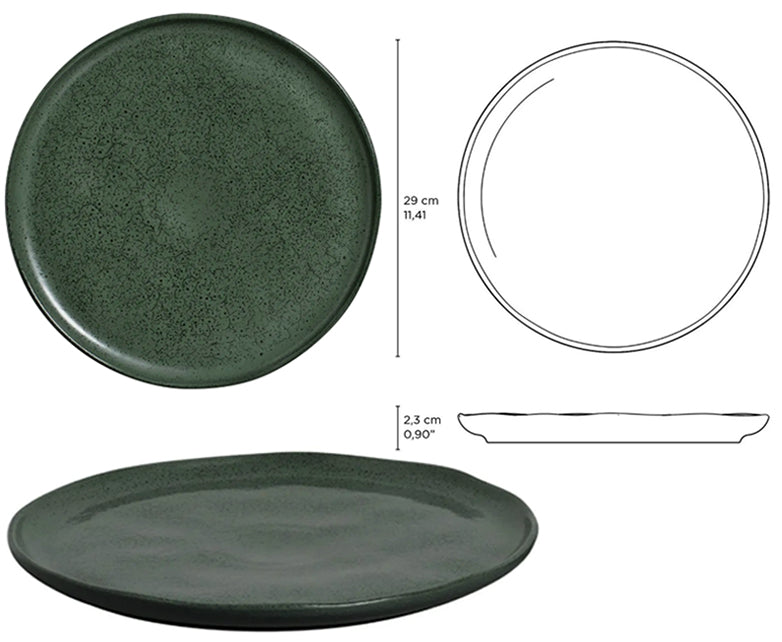Bio Greenery Piatto Piano Cm.29 Stoneware