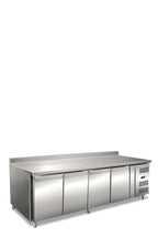 Tavolo refrigerato quattro ante ventilato con alzatina Temperatura normale GN 4200 TN CON ALZATINA