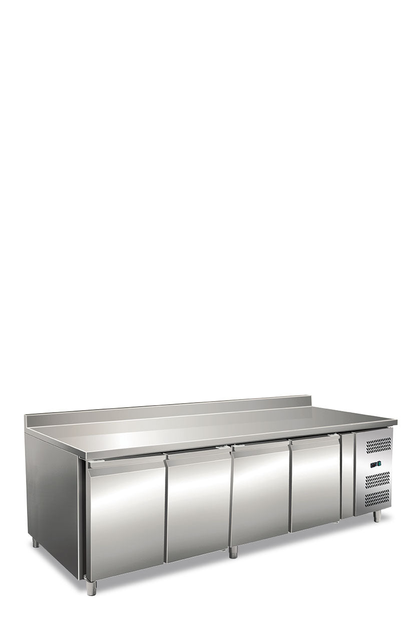 Tavolo refrigerato quattro ante ventilato con alzatina Temperatura normale GN 4200 TN CON ALZATINA