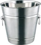 Easy Secchiello Champagne Con Anelli D 20 Cm In Acciaio Inox Ilsa