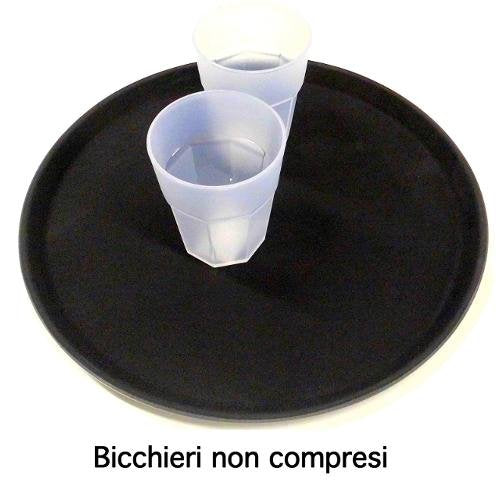 Vassoio Antiscivolo Tondo Diametro Cm 35,5 Polipropilene Ilsa