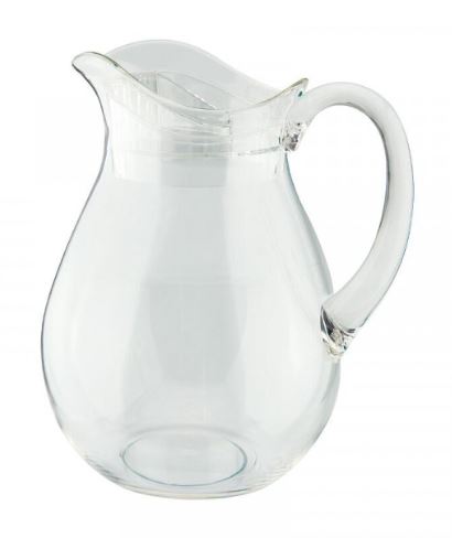Onice Trasparente Caraffa Lt.2 Con Coperchio