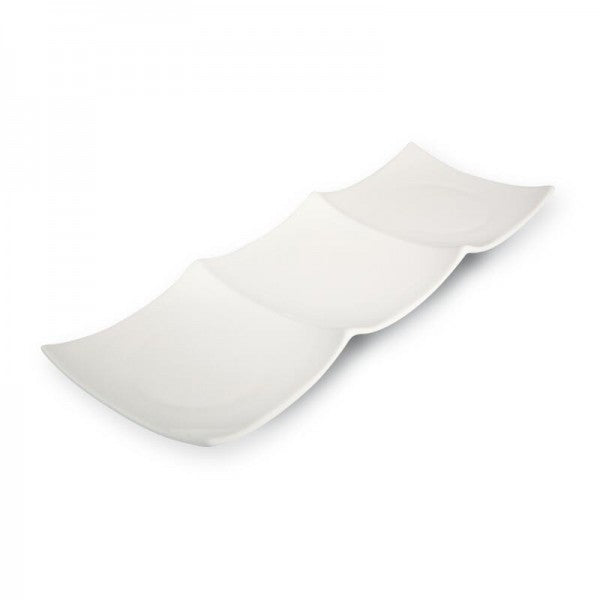 Cassiopea Antipastiera 3 Scomp.Avorio   Cm.29x9,5