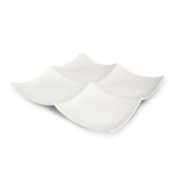 Cassiopea Antipastiera 4 Scomp.Avorio Cm.27x27