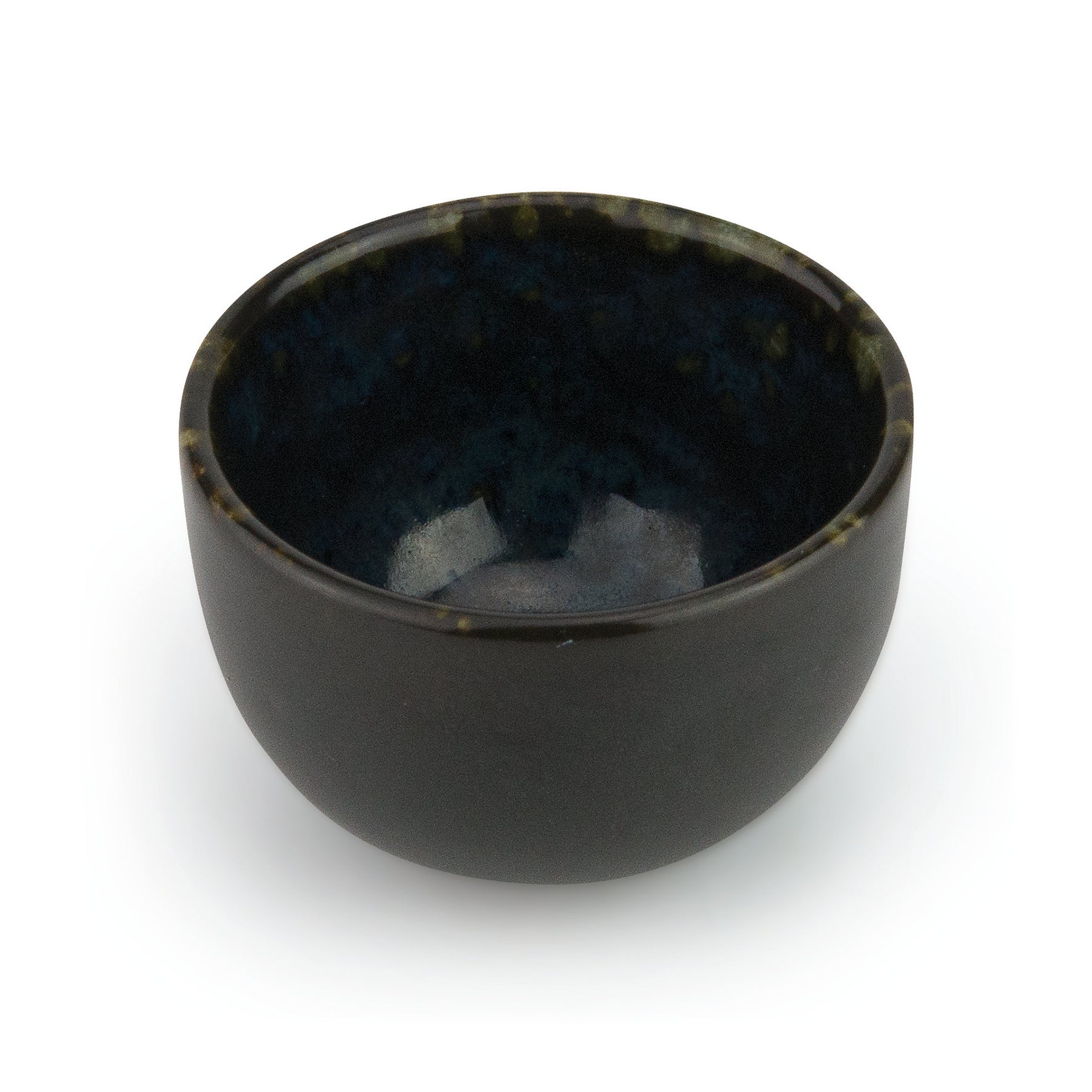 Phobos Coppetta Cm.6,5 Nero Puntinato Blu Stoneware