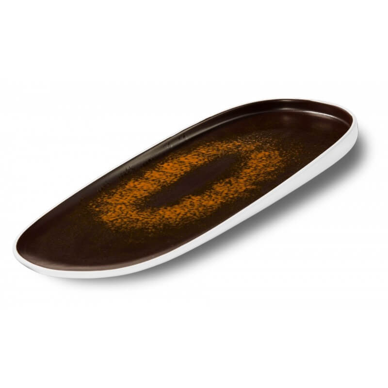 Estia Vassoio Ellittico Cm.39x15 Rugginene