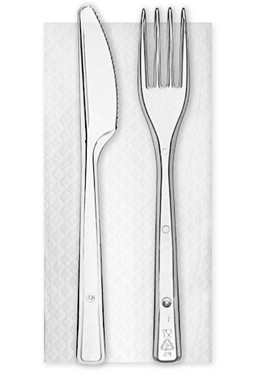 Cf 100 Bis Posate+tovagliolo Riutilizzabili