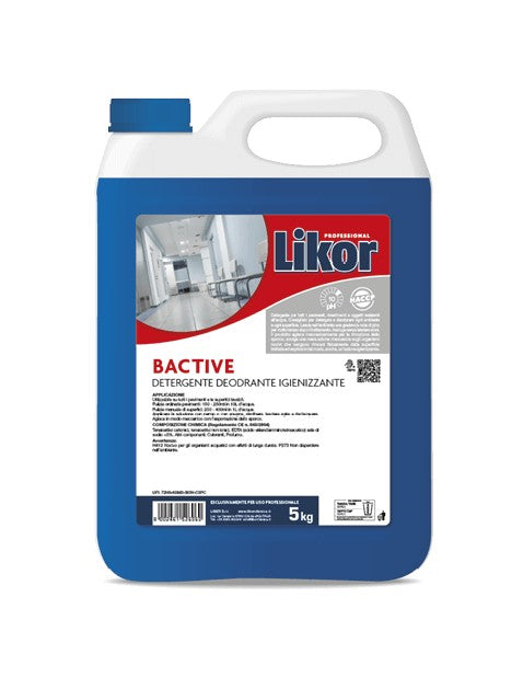 Likor Bactive Detergente Deodorante Igienizzante Kg.5