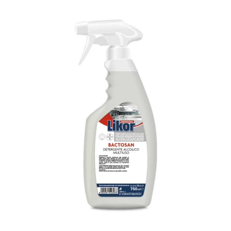 Likor Bactosan Sanificante Alcolico Multiuso Ml.750 Haccp Ph.7