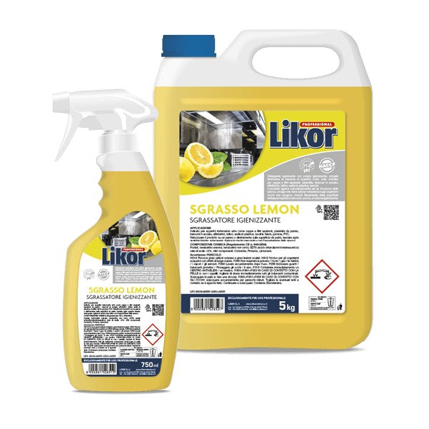 Likor Sgrasso Sgrassatore Igienizzante Ml.750 Lemon