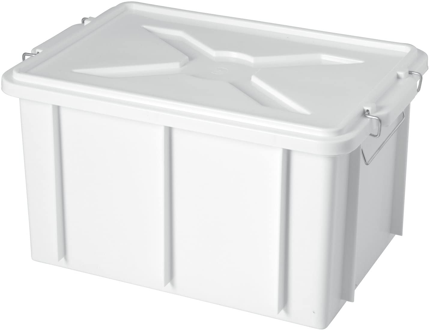Cassetta Box Con Coperchio Cm.62x40x31 Bianco