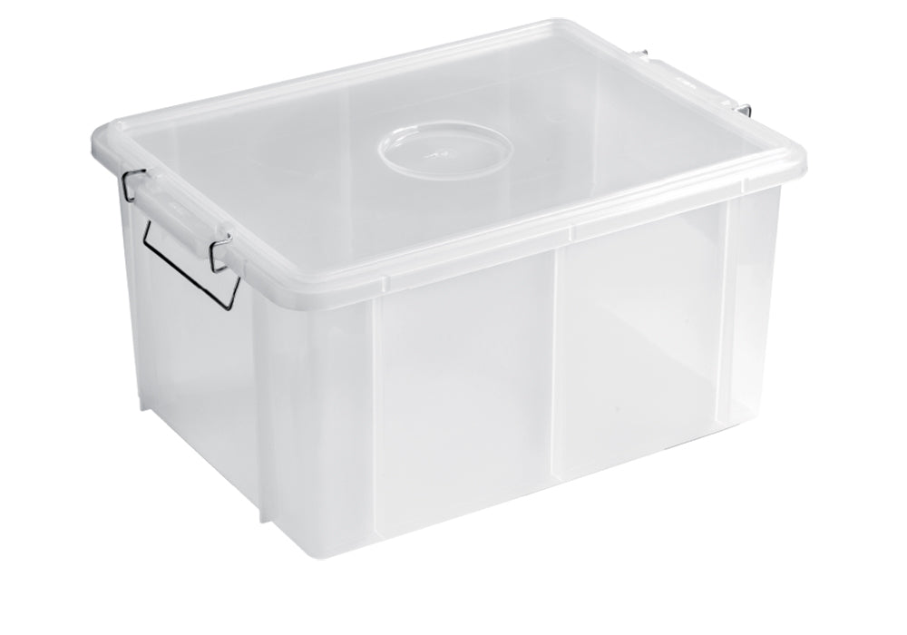 Giganplast Cassetta Box Con Coperchio Trasparente Cm 35x25x20