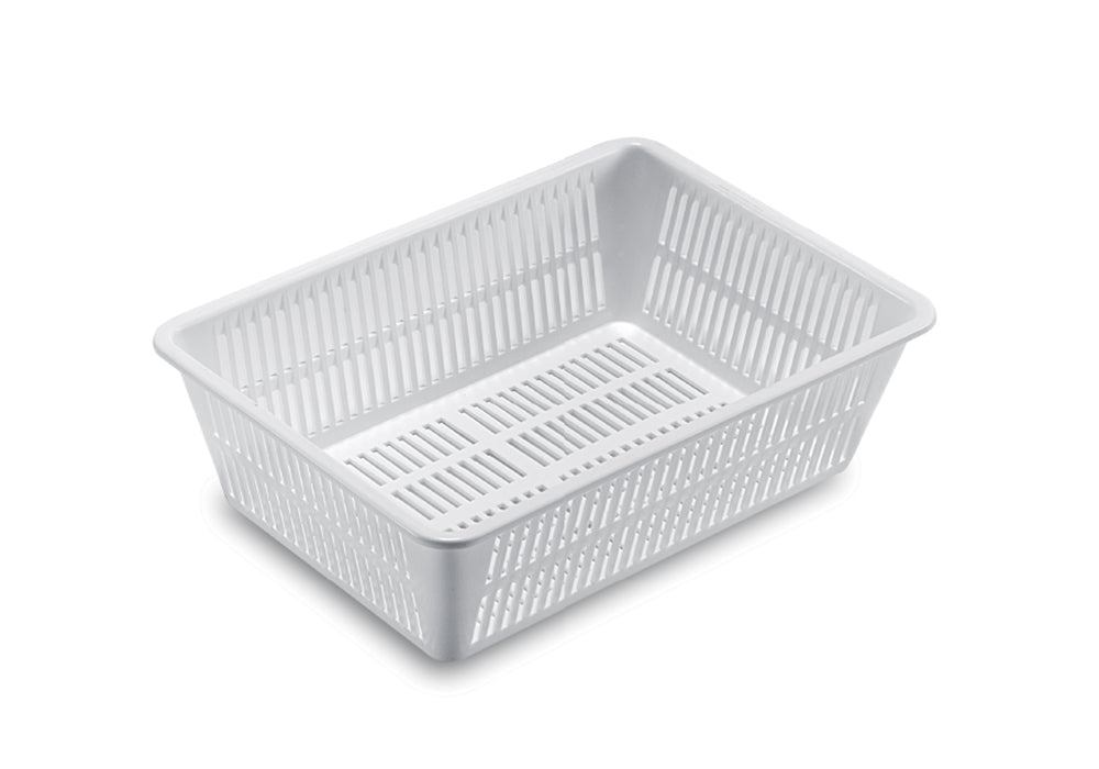 Cestino Rett.Forato Cm34x24x10 Bianco