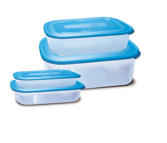 Contenitore Sottovuoto Service Cm.25x17x5,5h Lt.2 Trasparente/blu
