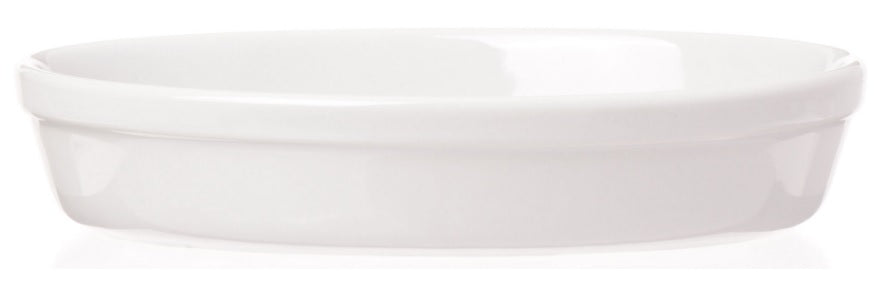 Forno Pirofila Bianca Ovale Liscia Cm 22 Saturnia