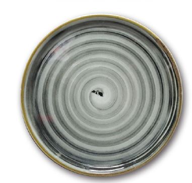 Circus Spirale Piatto Pizza Nero Cm.33