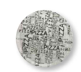 Napoli White Black Piatto Pizza Cm.33