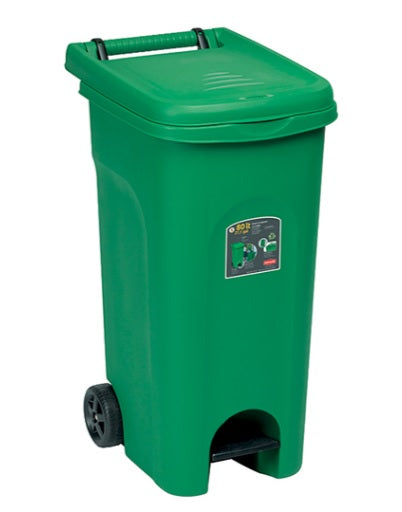 Bidone Verde 80lt C/ped Urban Eco System