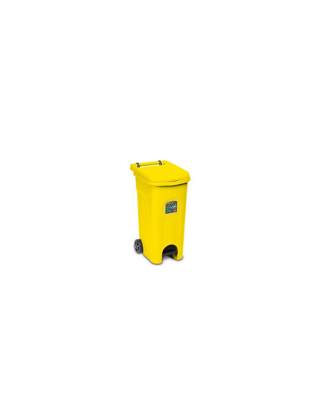 Urban Eco System Bidone Lt.80 Giallo Con Pedale