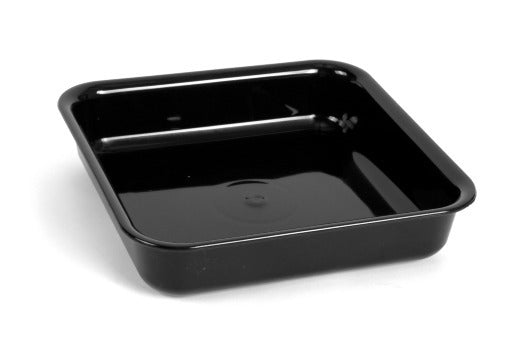 Vassoio In Metacrilato Per Uso Alimentare Cm.22x22x5 Nero