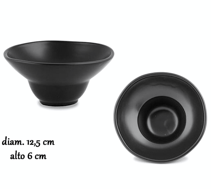 Yoko Pasta Bowl Mini Cm.12,5 Nero