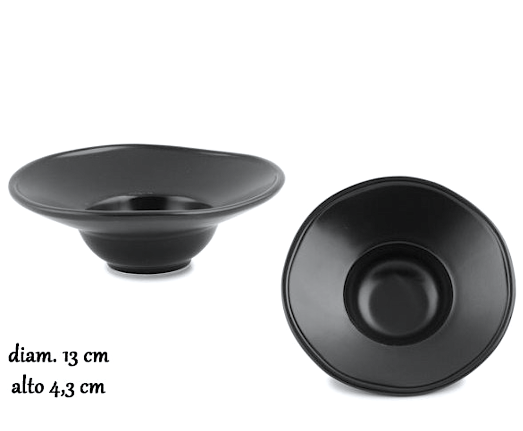 Yoko Pasta Bowl Mini Cm.13 Nero