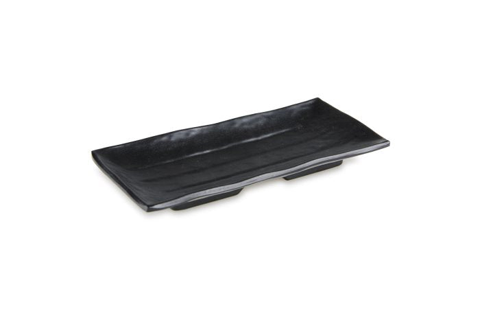 Vassoio Rettangolare Cm.19,5x9,5 Ondulato Nero