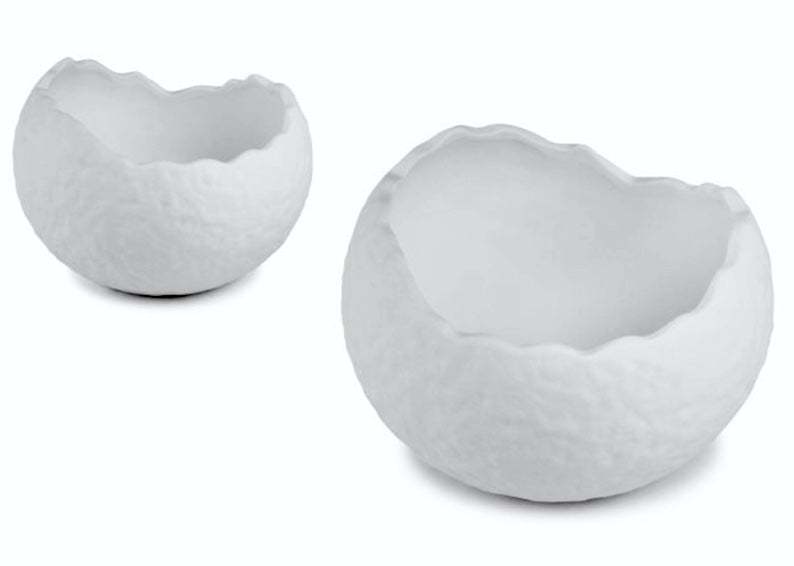 Magnesio Coppa Alta Ovetto Cm.14x8h Matt Bianco