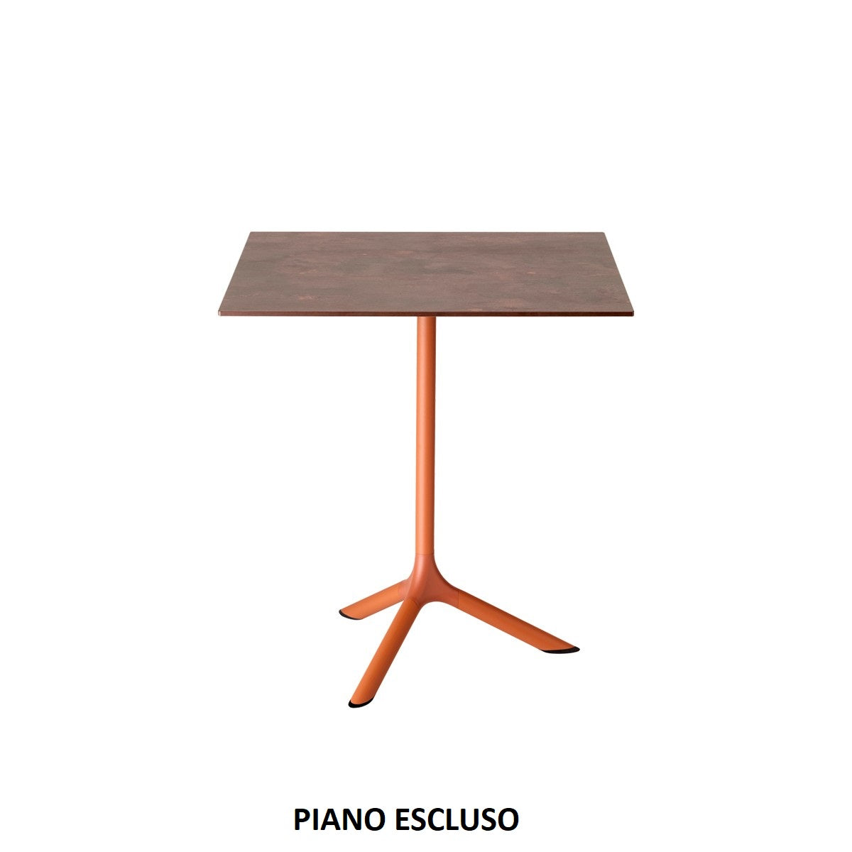Tripe' Basamento Affiancabile H.109 Telaio D.35 Zincato Terracotta