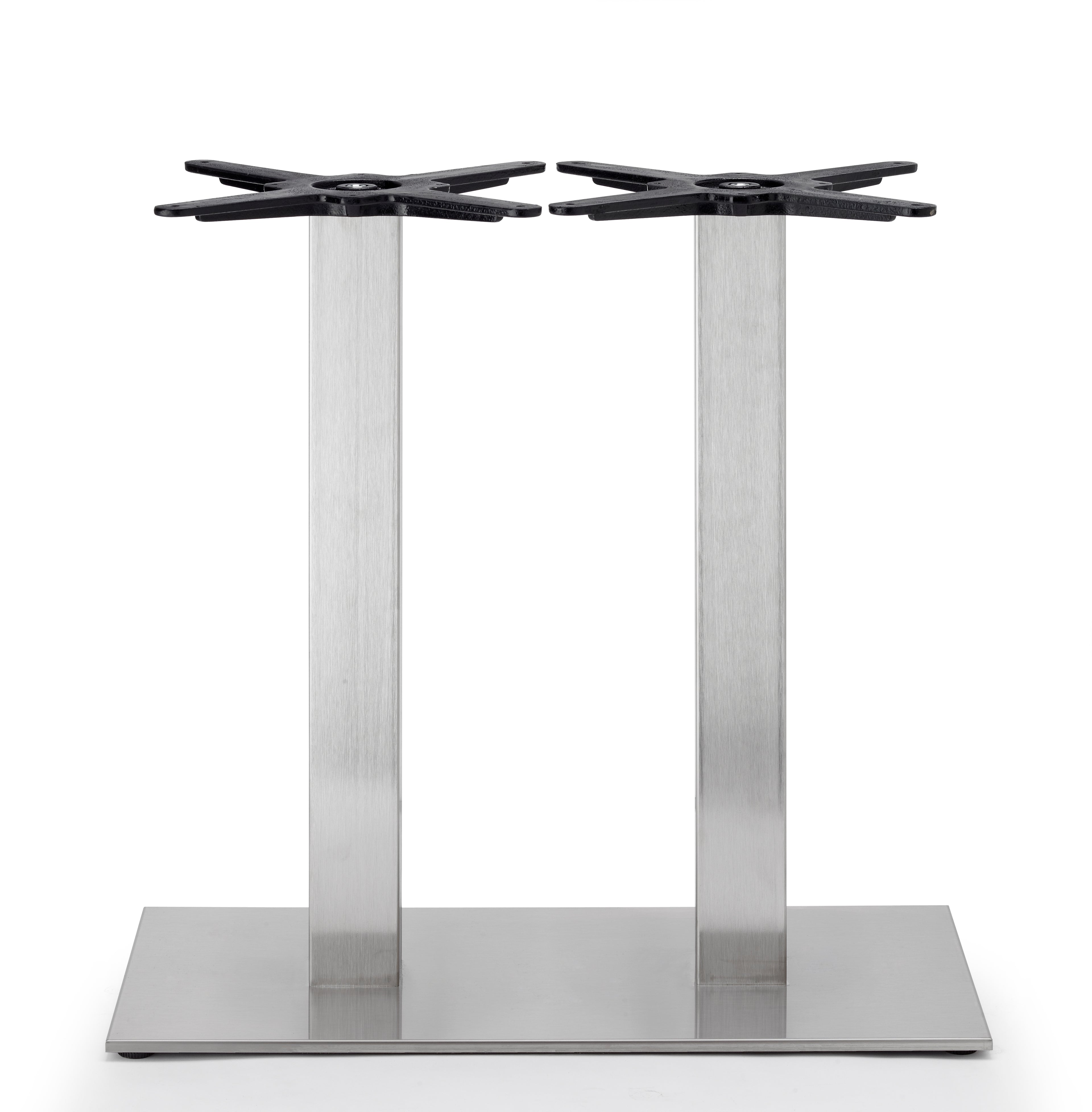 Tiffany Basam.Base Cm.75x40 Satin.Doppiacol.H.73 Inox Satinato