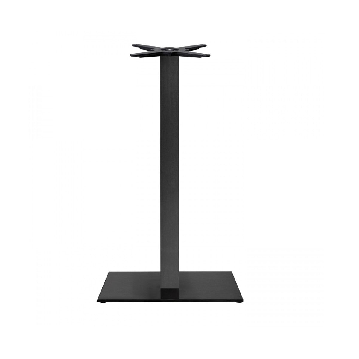 Tiffany Basamento Base Quadrata Nera Colonna H.73 Acciaio Nera Scab