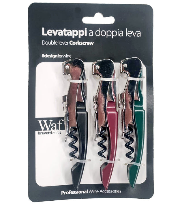 Cf.3 Levatappi A Doppia Leva Nero,bordeaux E Verdone