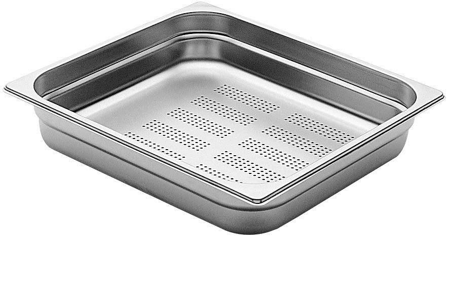 Bacinella Gastronorm In Acciaio Inox 2/3 H 40 Forata