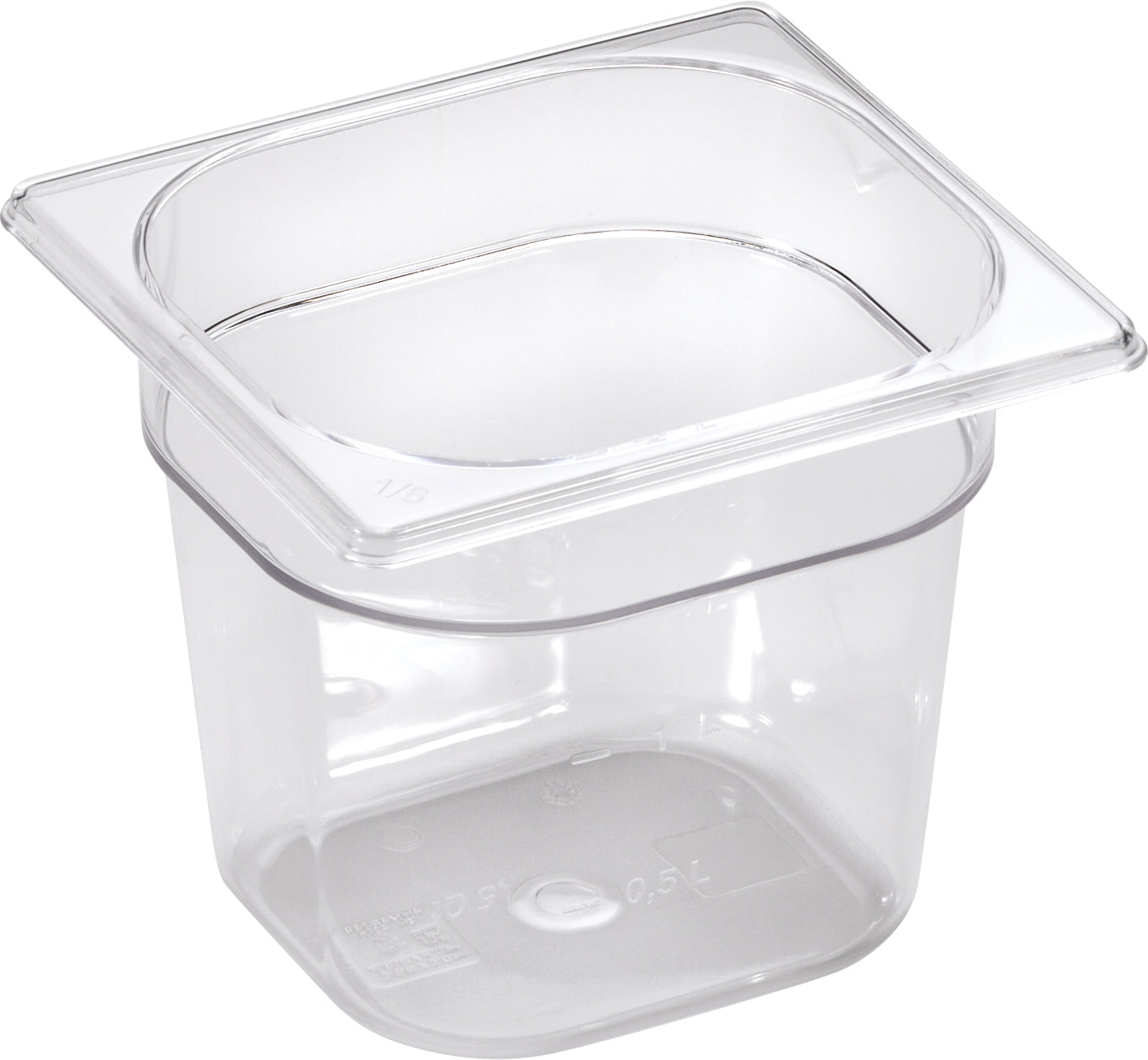 @gastronorm Bacinella Gn 1/6 H.200 Mm.162x176 Policarbonato