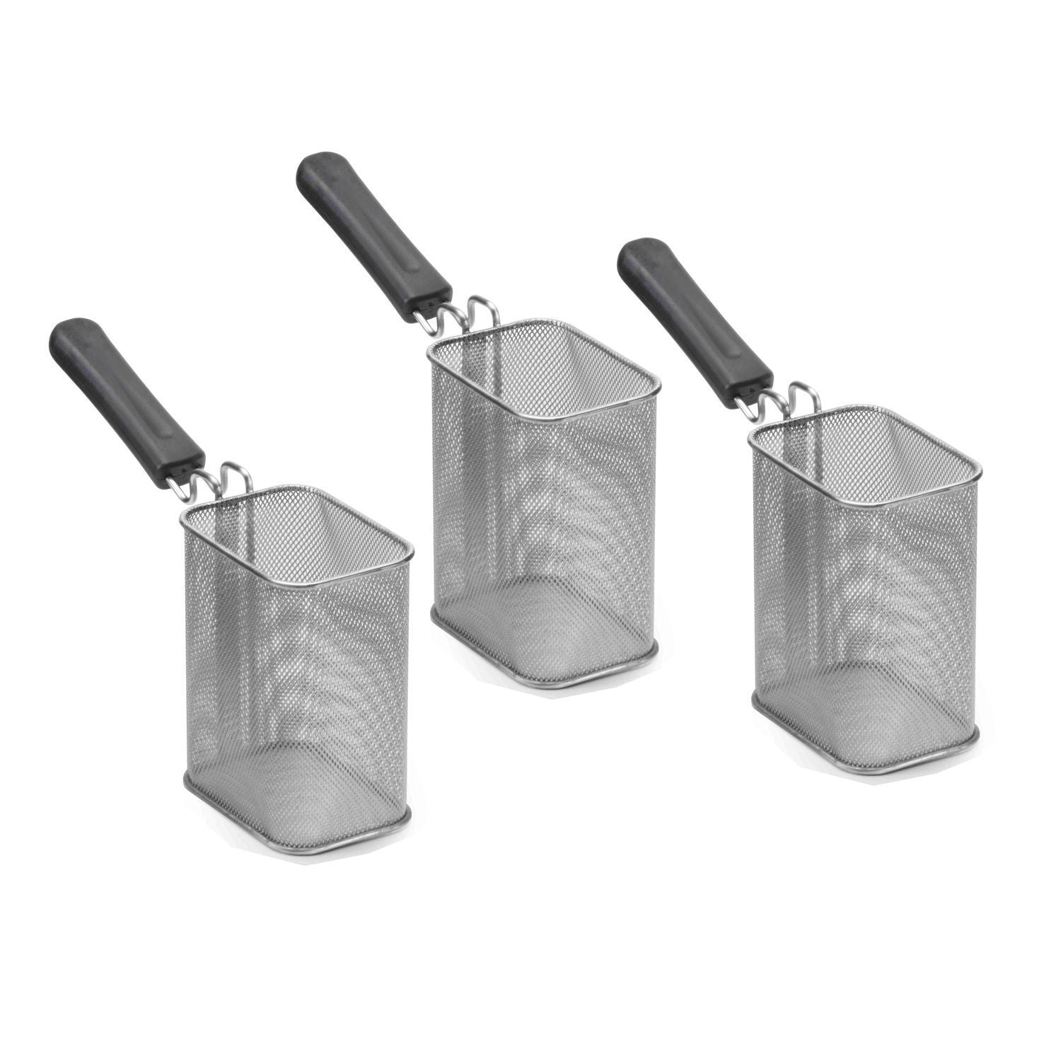Set 3 Settori Piccoli Per Cuocipasta Inox Cm.14x10,5 H.18 Lt.2,3