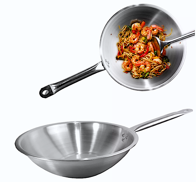 Master Wok Cm.30 Acciaio Inox