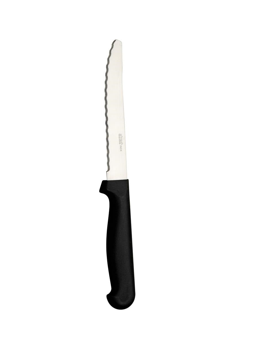 Blister 12 Pezzi Coltello Carne Rost Punta Tonda