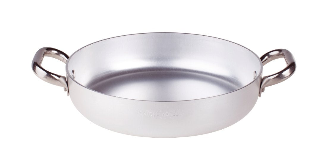 Tegame Alluminio 3mm Cm.36 H.7 2 Maniglie