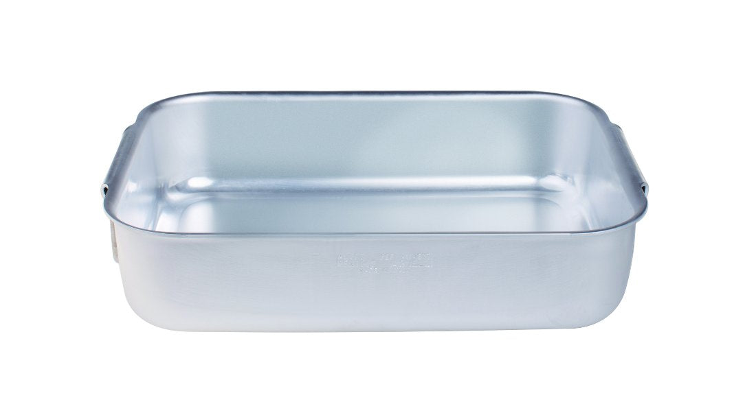 Rostiera Rettangolare Angoli Tondi Pesante Alluminio 3mm Cm.64x40 H.10