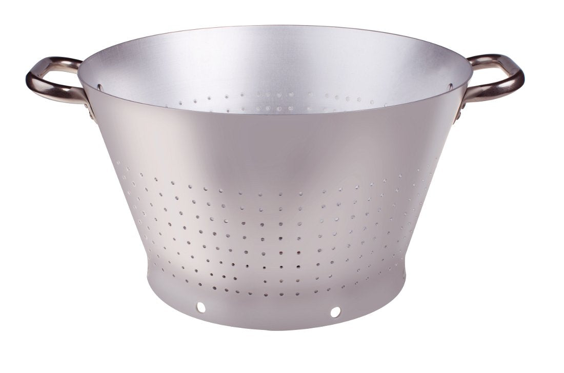 Colapasta Conico Alluminio 3mm Cm.40 H.23 2 Maniglie Leggero