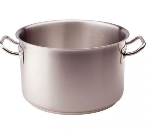 Casseruola Alta Cm.28 Acciaio Inox 2 Maniglie