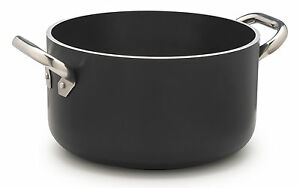 Induzione Al-black 5mm Casseruola Alta Cm.24 H.13,5 Lt.5,6 2 Maniglie