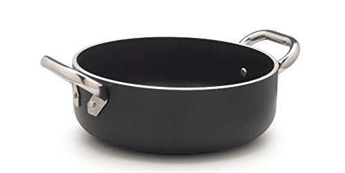 Induzione Al-black Casseruola Bassa Cm.28 5mm Alluminio 2 Maniglie