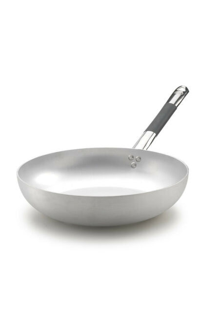 Padella Alta Alluminio 3mm Cm.36 1 Manico Fondo Induzione 8mm
