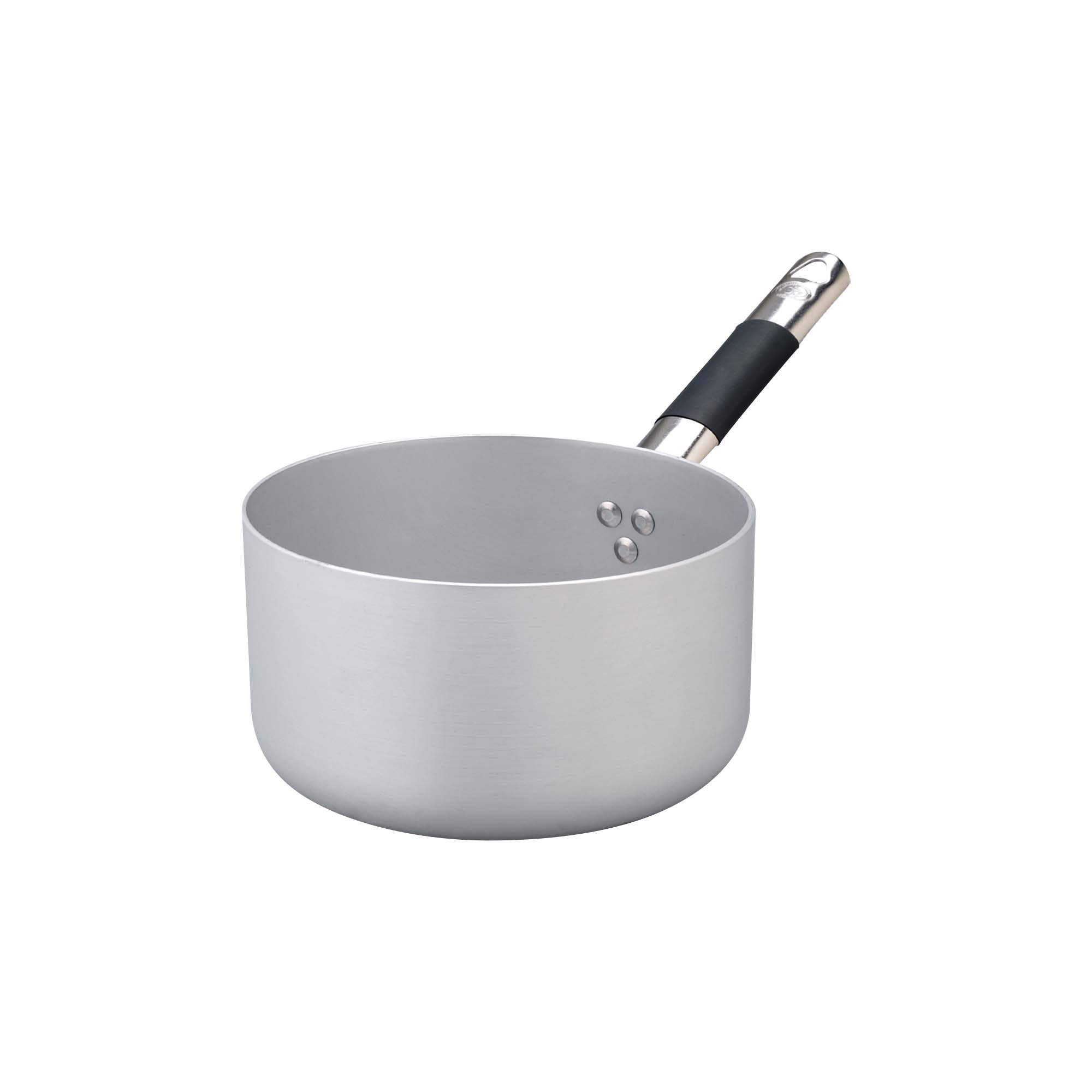 Casseruola Alta Alluminio 3mm Cm.16 1 Manico Cool Fondo Induzione 8mm