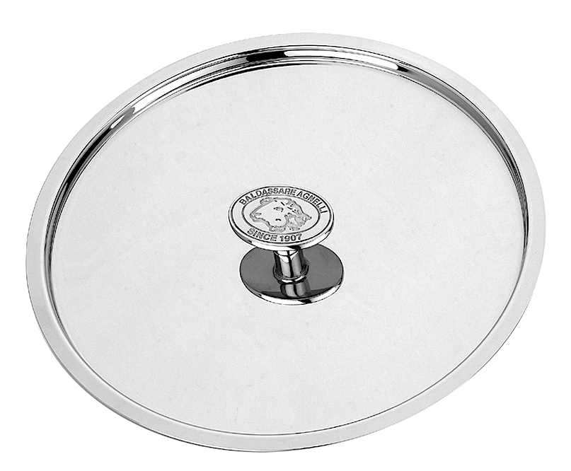Aluinox 1907 3ply Coperchio Cm.40 Con Pomolo Finitura Lucida