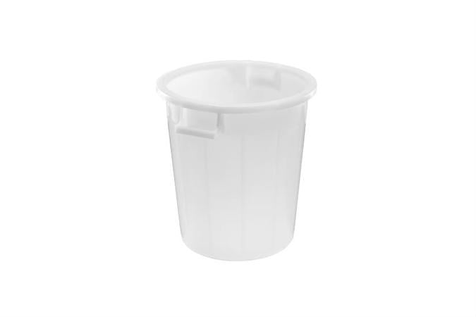 Bidone Con Coperchio Lt.20 Bianco Plastime