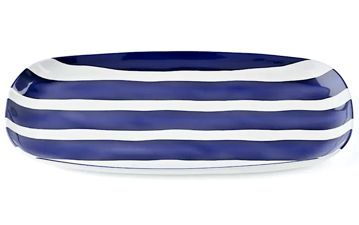 Riviera Vassoio M Cm.35x19x2,3h Blu Mediterraneo