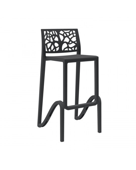 Zefiro Sgabello Cm.75 Nero