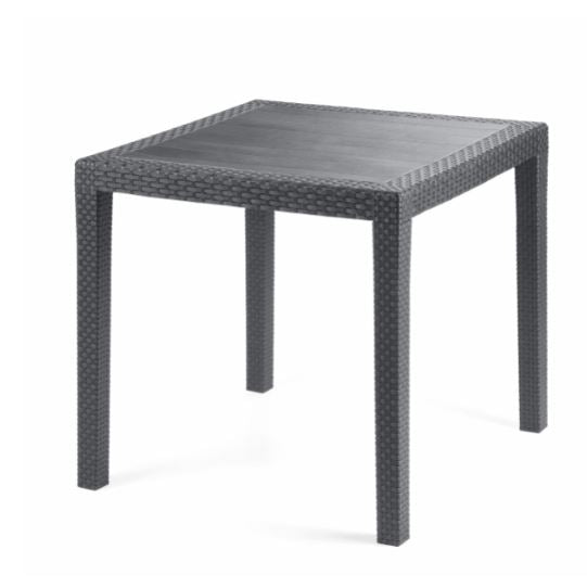 King Tavolo Cm.79x79x72 Antracite